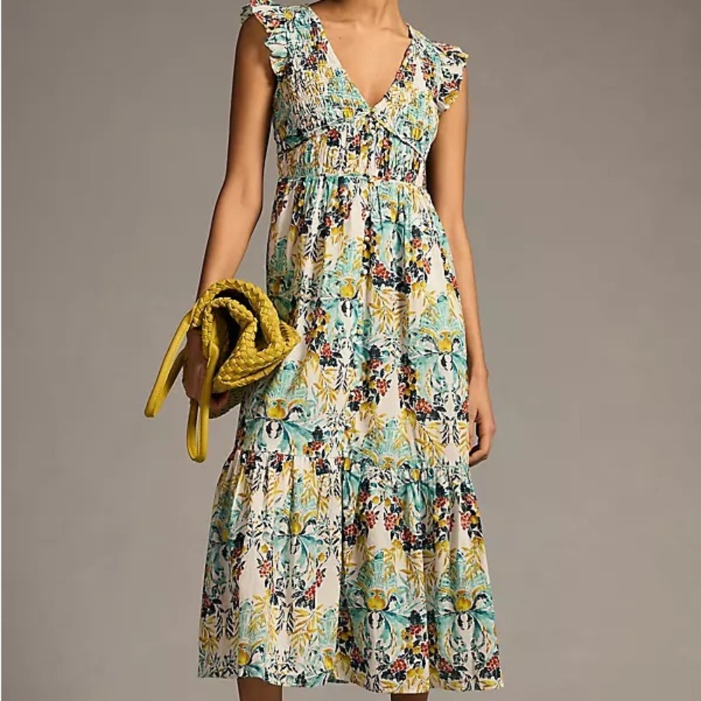 Anthropologie The Peregrine Midi Dress